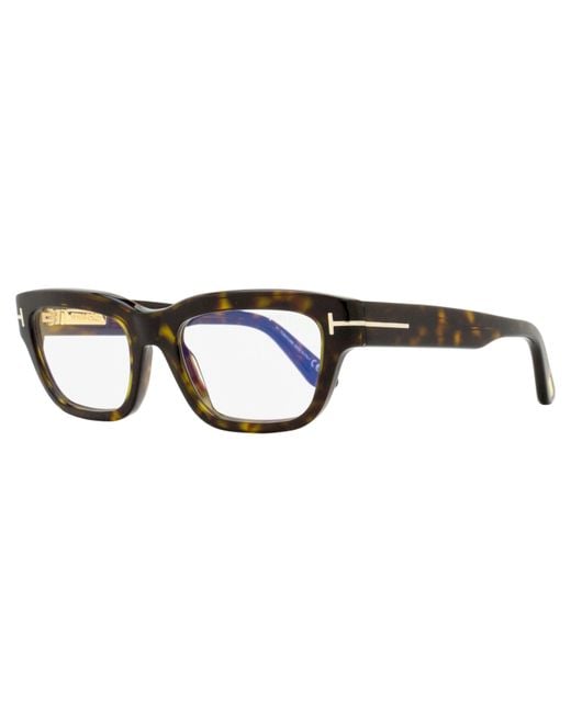 Tom Ford Black Block Rectangular Eyeglasses Tf6045-B 052 52Mm Ft6045 Plastic (Acetate)