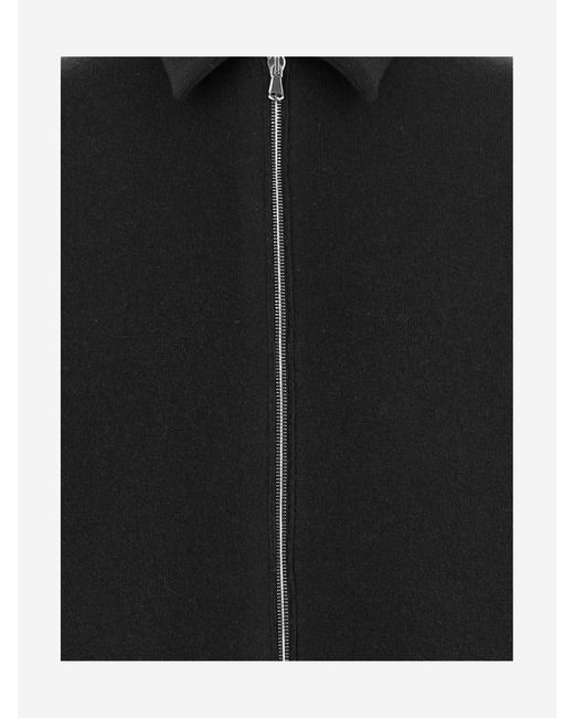 Bruno Manetti Black Wool Blend Jacket
