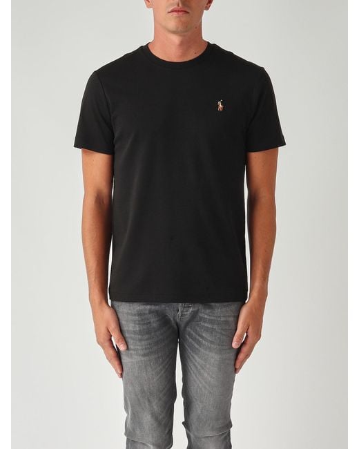 Polo Ralph Lauren Black Custom Slim-Fit for men