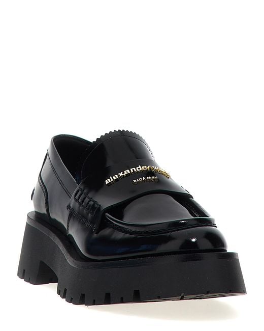 Alexander Wang Black Carter Lug' Loafers