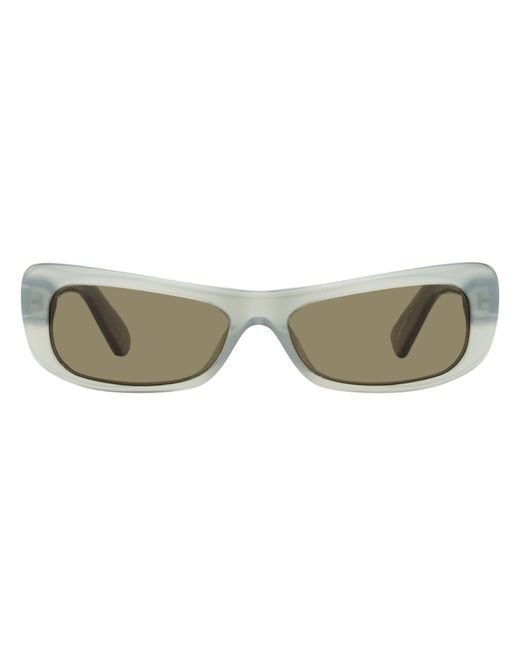Jacquemus Black Capri Rectangular Sunglasses Jac55S 006 55Mm Plastic (Acetate)