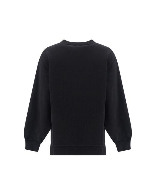 Moncler Black Crewneck Sweatshirt With Emb
