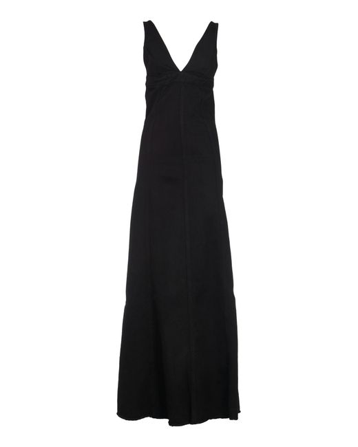 Haikure Black V-Neck Sleeveless Dress
