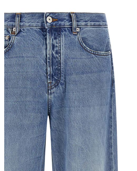 Jacquemus Blue Straight Jeans for men