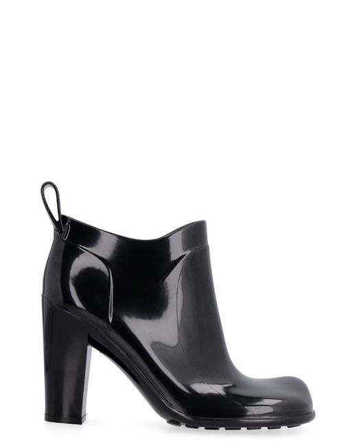 Bottega Veneta Black Shine Rubber Boots