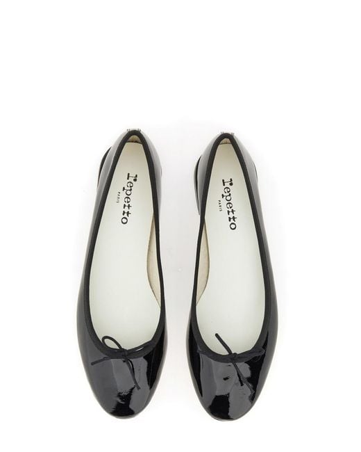 Repetto Black Ballerina Cendrillon Leather Calf Shoe