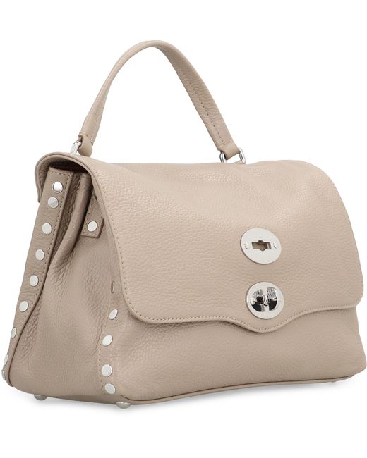 Zanellato Brown Elegant Daily Mini Leather Handbag With Accents