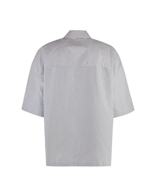 Bottega Veneta Gray Cotton Overshirt for men