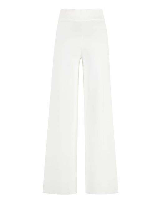 P.A.R.O.S.H. White Knitted Trousers