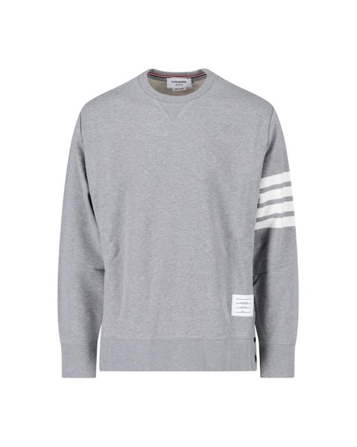 Thom Browne Gray 4-bar Sweatshirt for men