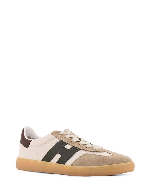 Hogan White Cool Suede And Leather Low-Top Sneakers for men