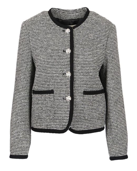 DUNST Gray Boucle Tweed Jacket