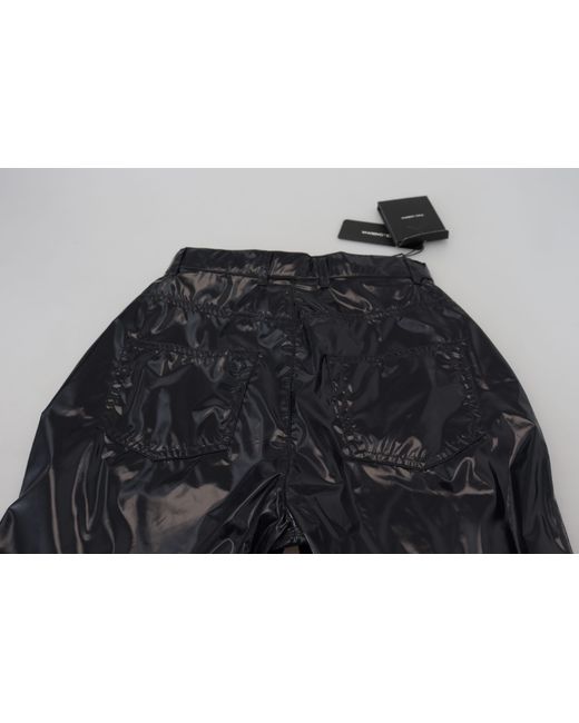Dolce & Gabbana Black Nylon High Waist Skinny Pants