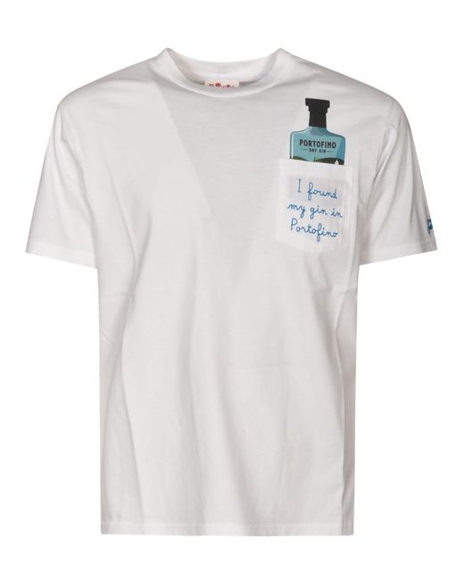 Mc2 Saint Barth White Austin T-Shirt for men