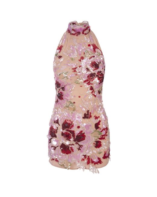 Amen Pink Orchid Mini Dress