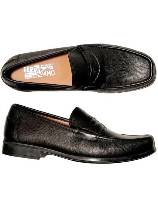Ferragamo Black Lanzarote Loafers for men