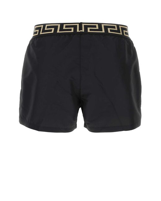 Versace Blue Polyester Swimming Shorts for men