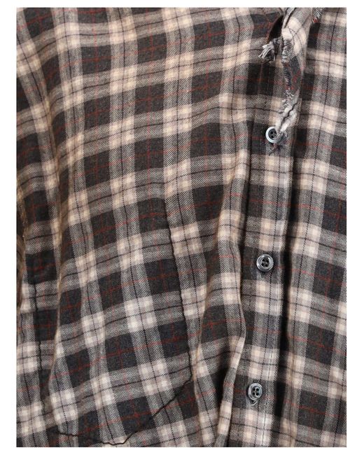 DSquared² Gray Butch Check Shirt for men