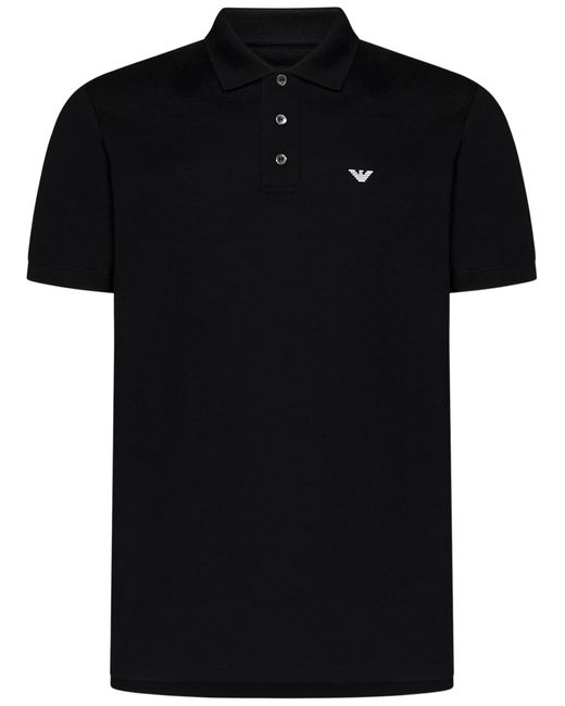 Emporio Armani Black Polo Shirt for men