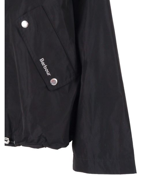 Barbour Black Weaver Showerproof Jacket Polyester Heavy