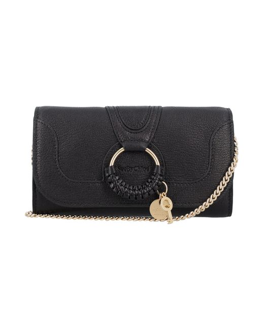 See By Chloé Hana Long Wallet With Chain in Black | Lyst