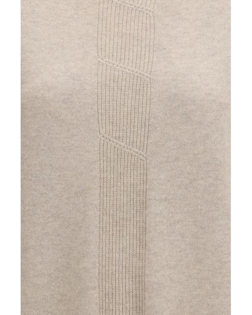 Max Mara Pure White Cashmere Sweater Kashmir/Capra Hircus