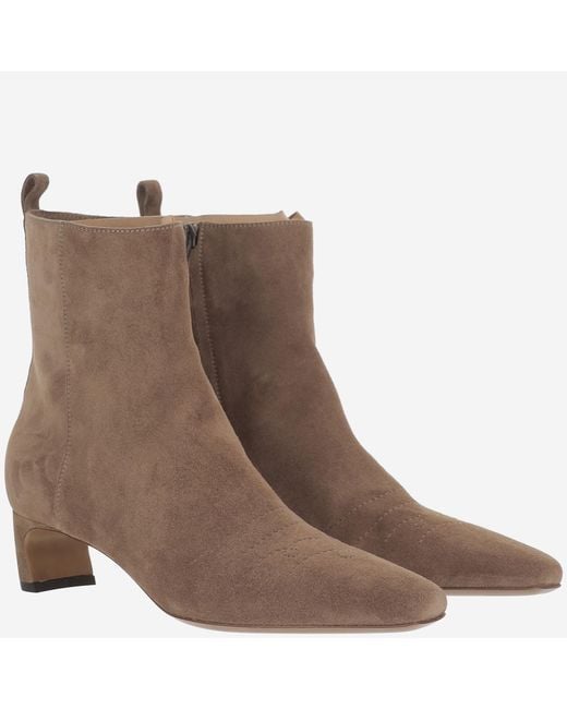 Sartore Brown Ankle Boots Suede