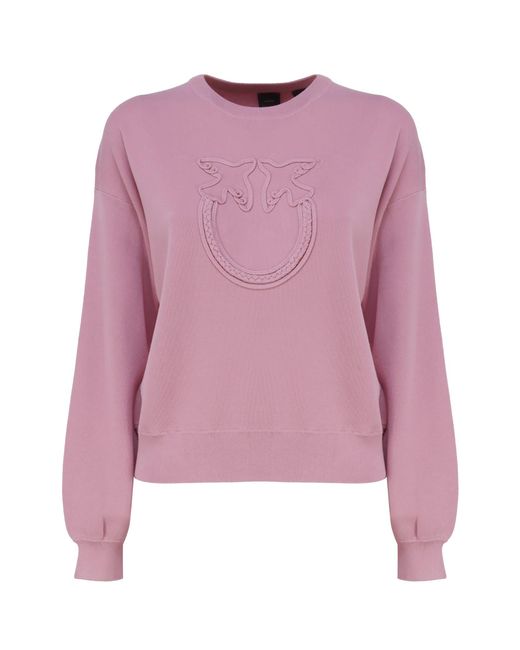 Pinko Pink Sweater With Logo