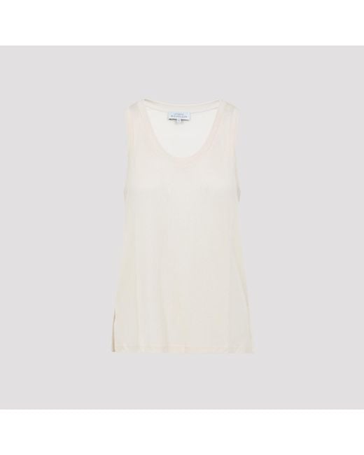 Studio Nicholson White Votan Vest Lyocell Tshirt