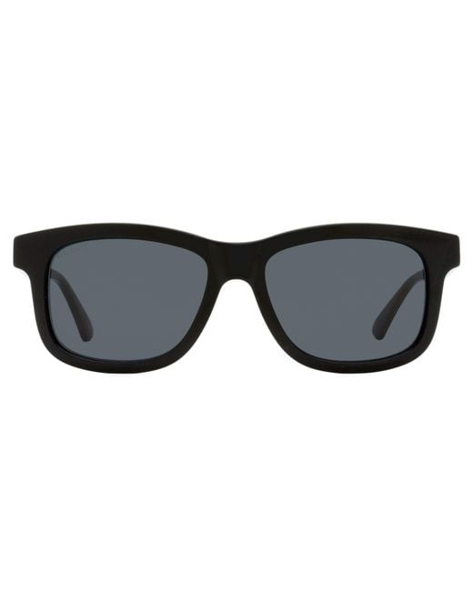 Gucci Black Rectangular Sunglasses Gg0824S 001 53Mm Plastic (Acetate) for men