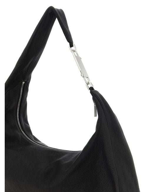 Rick Owens Black Cropped Gemini Shoulder Bag