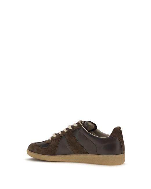 Maison Margiela White Leather Sneakers Trainers for men