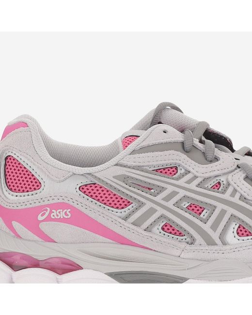 Asics Pink Sneakers Gel-Nyc Leather And Rubber Trainers