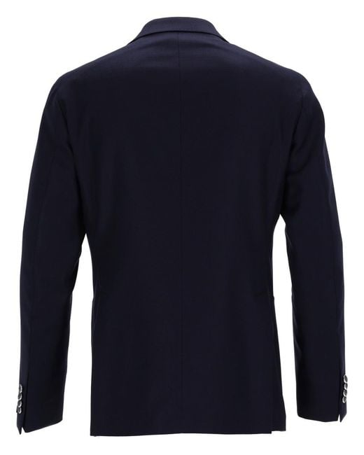 Tagliatore Blue Montecarlo Blazer Virgin Wool Jacket for men