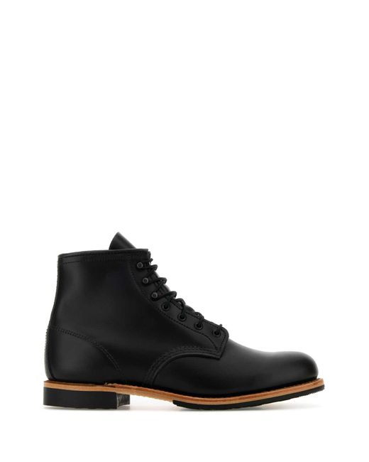 Red Wing Black Boots for men