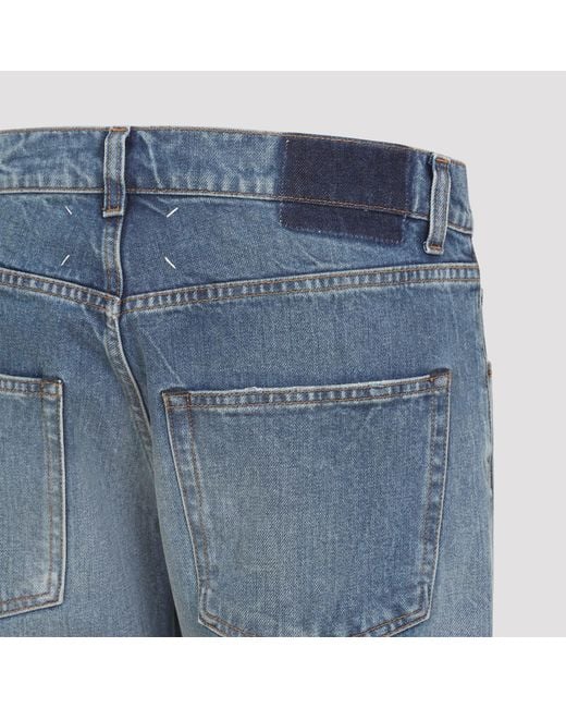 Maison Margiela Blue 5 Pockets Cotton Jeans for men