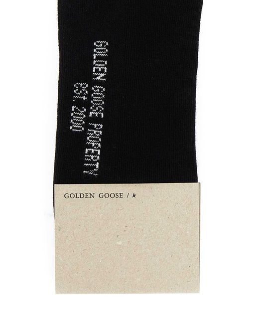 Golden Goose Deluxe Brand Black Stretch Cotton Blend Socks for men