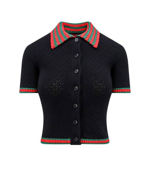 Gucci Black Polo Shirt