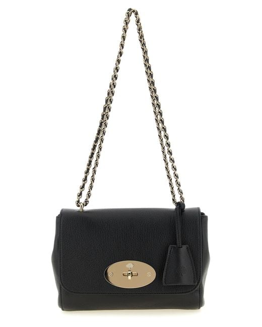Mulberry Black Goatskin Crossbody Bag
