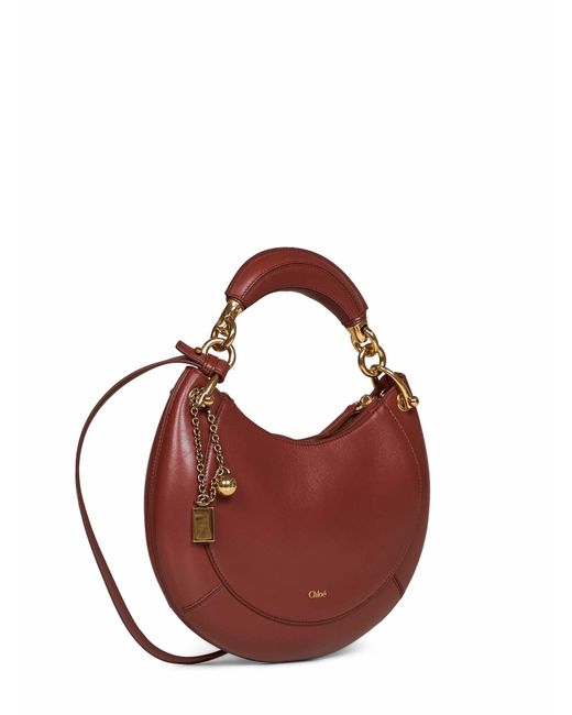 Chloé Brown Hobo Bag Banana Small Blushy