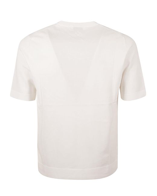 Ballantyne White Round Neck T-Shirt for men