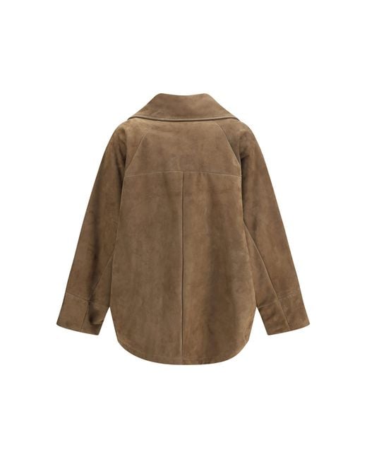Salvatore Santoro Brown Suede Leather Jacket