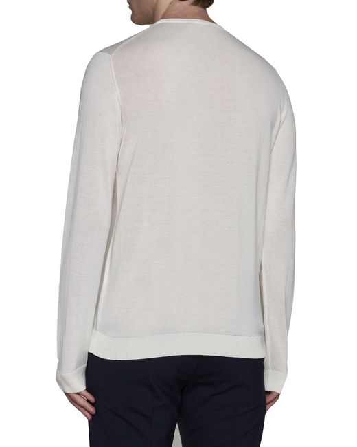 Roberto Collina White Sweater for men
