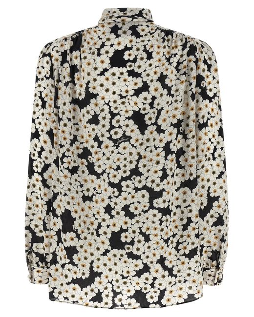 Valentino Garavani Black Après Lhivier Shirt Silk Shirt, Blouse