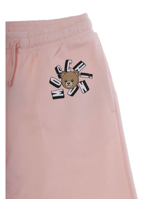 Moschino White Girls Trousers Cotton