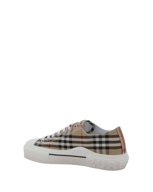 Burberry White Tnr Jacke Sneakers for men