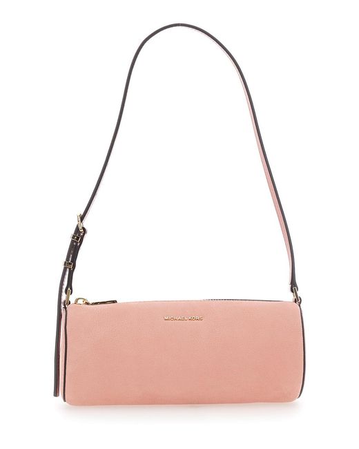 MICHAEL Michael Kors Pink Shoulder Bag Izzy Leather Cow
