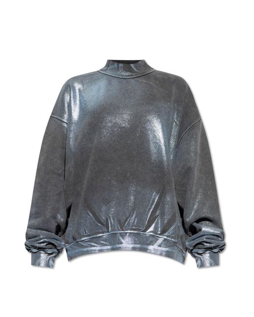 DIESEL Black Faded Metallic Sweatshirt