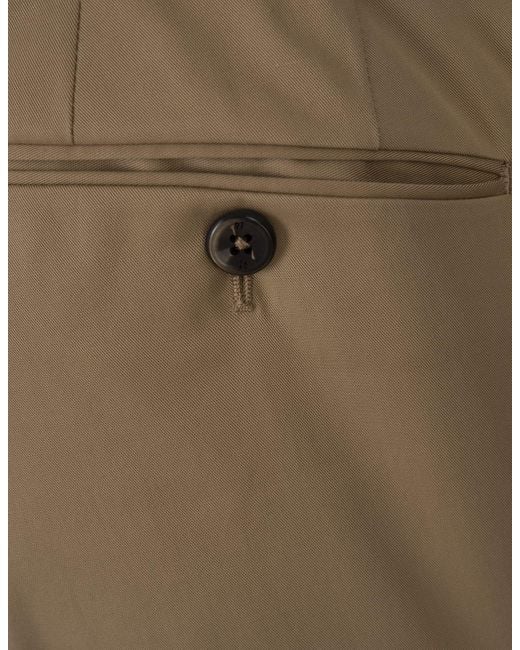 PT01 Natural Dark Silkochino Trousers for men