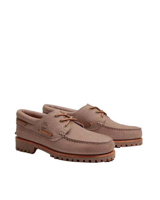 Timberland Brown Boat Shoe Lake House 3-Eye Lug Leather Loafers